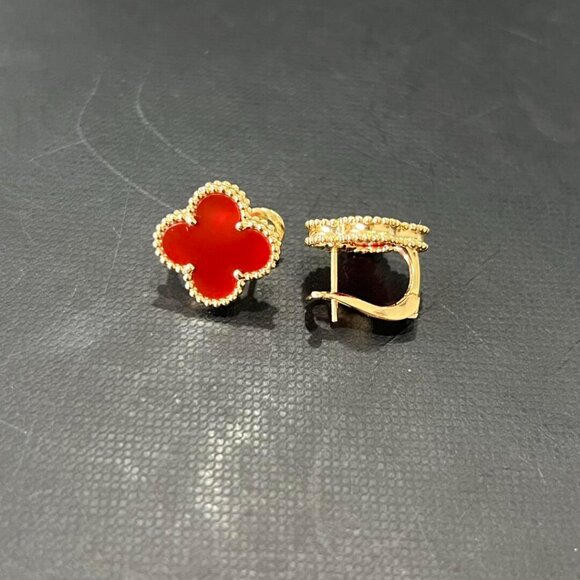 Van Cleef & Arpels red earrings - Picture 4 of 6